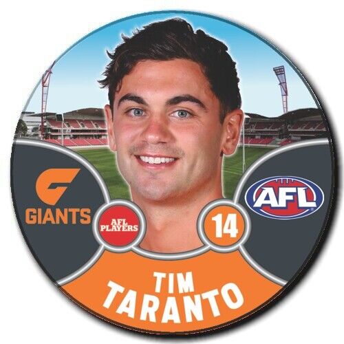 2021 AFL GWS Giants Player Badge - TARANTO, Tim