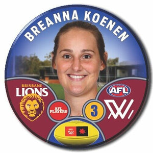 AFLW S9 Brisbane Lions Football Club - KOENEN, Breanna