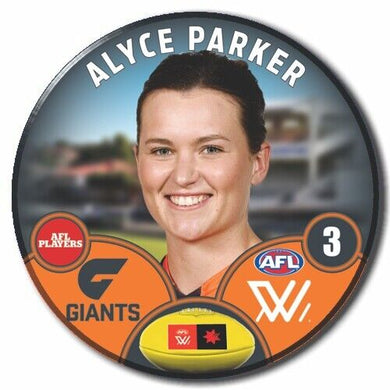 AFLW S8 GWS Giants Football Club - PARKER, Alyce