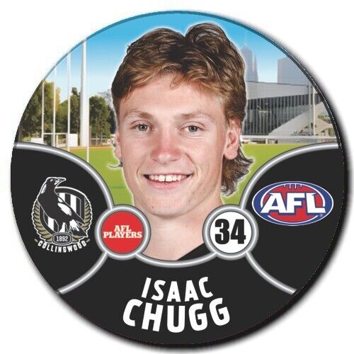 2021 AFL Collingwood Player Badge - CHUGG, Isaac