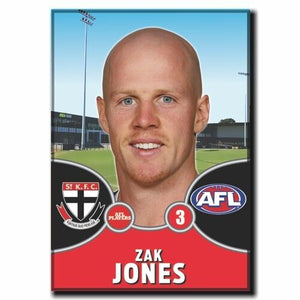 2021 AFL St Kilda Player Magnet - JONES, Zak