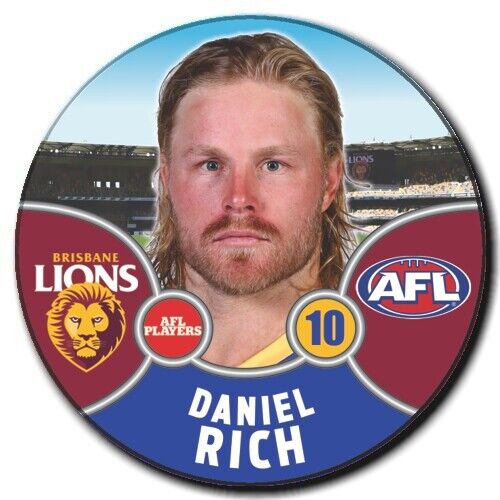 2021 AFL Brisbane Lions Player Badge - RICH, Daniel