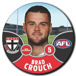 2021 AFL St Kilda Player Badge - CROUCH, Brad