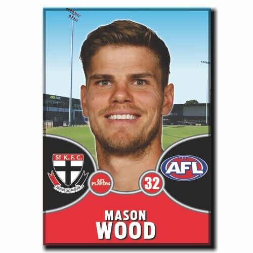 2021 AFL St Kilda Player Magnet - WOOD, Mason
