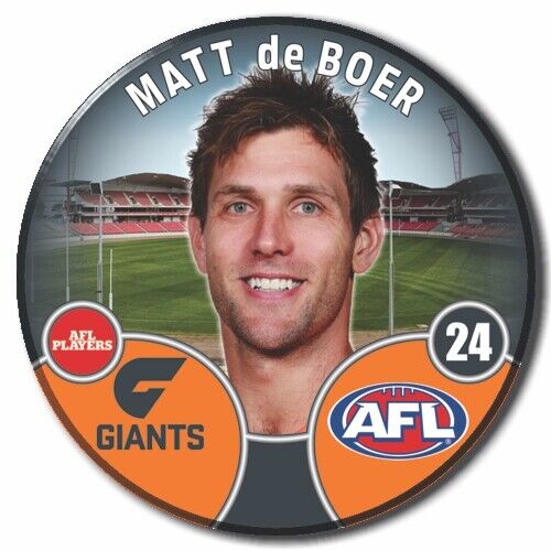 2022 AFL GWS Giants - de BOER, Matt