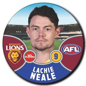 2021 AFL Brisbane Lions Player Badge - NEALE, Lachie