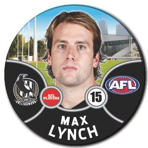 2021 AFL Collingwood Player Badge - LYNCH, Max