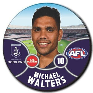 2021 AFL Fremantle Dockers Player Badge - WALTERS, Michael