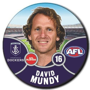 2021 AFL Fremantle Dockers Player Badge - MUNDY, David