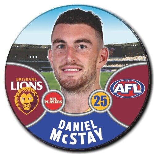 2021 AFL Brisbane Lions Player Badge - McSTAY, Daniel