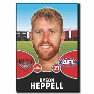 2021 AFL Essendon Bombers Player Magnet - HEPPELL, Dyson