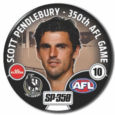 2022 AFL Commemorative Badge -  Scott Pendlebury 350th AFL Game