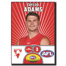 AFL 2026 SYDNEY SWANS Football Club - ADAMS, Taylor