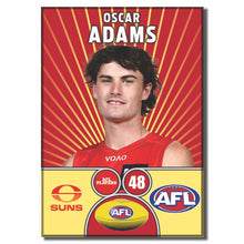 AFL 2026 GOLD COAST SUNS Football Club - ADAMS, Oscar