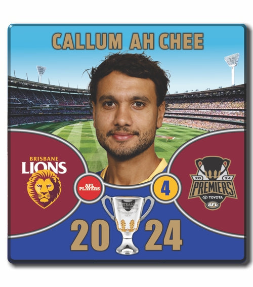 2024 AFL PREMIERS - BRISBANE LIONS - AH CHEE, Callum – Sporting Souvenirs