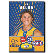 AFL 2026 WEST COAST EAGLES Football Club - ALLAN, Bo