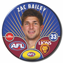 AFL 2026 BRISBANE LIONS Football Club - BAILEY, Zac
