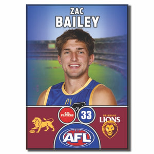 2025 AFL Brisbane Lions Football Club - BAILEY, Zac