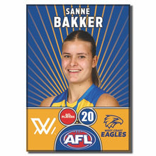 AFLW S10 WEST COAST EAGLES - BAKKER, Sanne