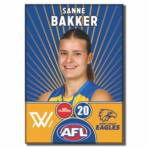 AFLW S10 WEST COAST EAGLES - BAKKER, Sanne