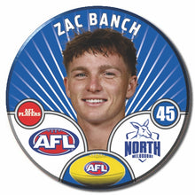 AFL 2026 NORTH MELBOURNE Football Club - BANCH, Zac