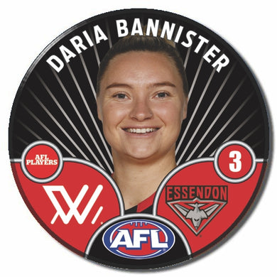 AFLW S10 ESSENDON - BANNISTER, Daria