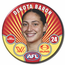 AFLW S11 GOLD COAST SUNS - BARON, Dekota