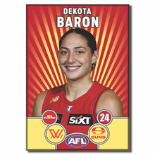 AFLW S11 GOLD COAST SUNS - BARON, Dekota