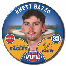 2025 AFL West Coast Eagles Football Club - BAZZO, Rhett