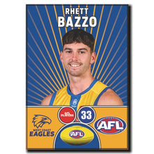AFL 2026 WEST COAST EAGLES Football Club - BAZZO, Rhett