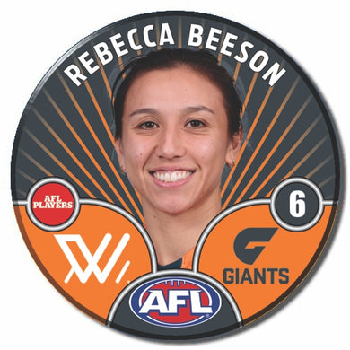 AFLW S10 GWS GIANTS - BEESON, Rebecca