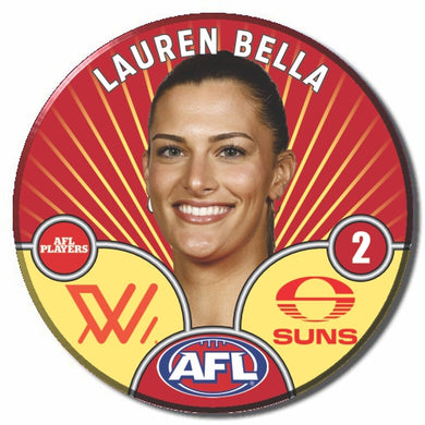AFLW S10 GOLD COAST SUNS - BELLA, Lauren