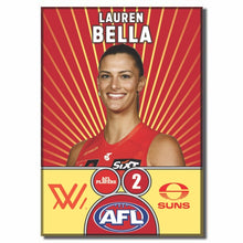 AFLW S10 GOLD COAST SUNS - BELLA, Lauren