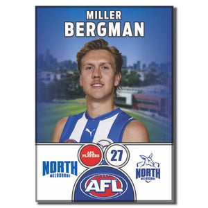 2025 AFL North Melbourne Football Club - BERGMAN, Miller