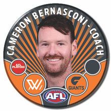 AFLW S11 GWS GIANTS - BERNASCONI, Cameron - COACH