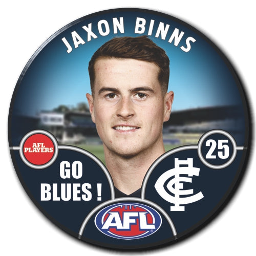 2025 AFL Carlton Football Club - BINNS, Jaxon