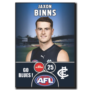 2025 AFL Carlton Football Club - BINNS, Jaxon