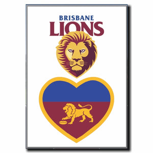 BRISBANE LIONS SUPPORTER MAGNETS