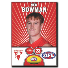 AFL 2026 SYDNEY SWANS Football Club - BOWMAN, Ned