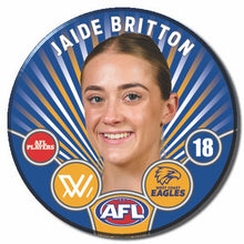 AFLW S11 WEST COAST EAGLES - BRITTON, Jaide