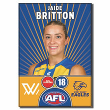 AFLW S10 WEST COAST EAGLES - BRITTON, Jaide
