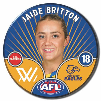 AFLW S10 WEST COAST EAGLES - BRITTON, Jaide