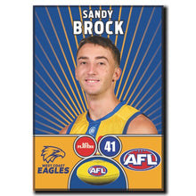 AFL 2026 WEST COAST EAGLES Football Club - BROCK, Sandy