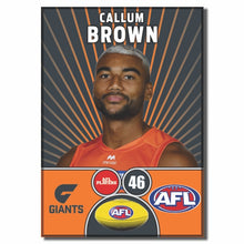 AFL 2026 GWS GIANTS Football Club - BROWN, Callum