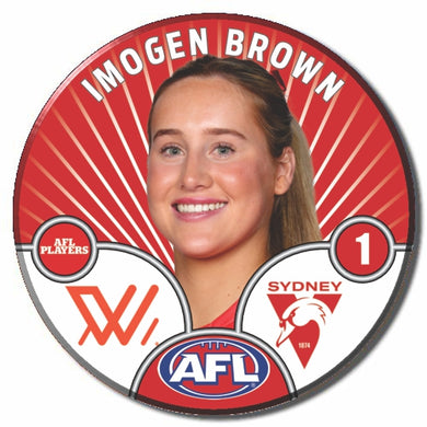 AFLW S10 SYDNEY SWANS - BROWN, Imogen