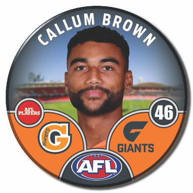 2025 AFL GWS Giants Football Club - BROWN, Callum