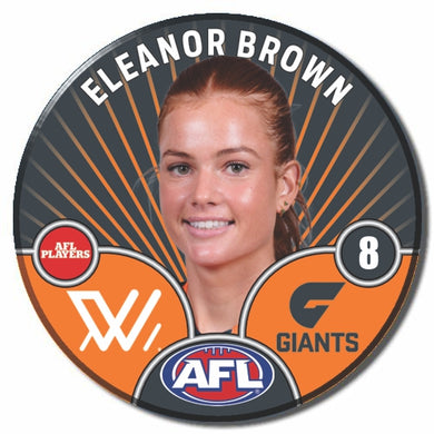 AFLW S10 GWS GIANTS - BROWN, Eleanor
