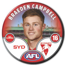 2025 AFL Sydney Swans Football Club - CAMPBELL, Braeden