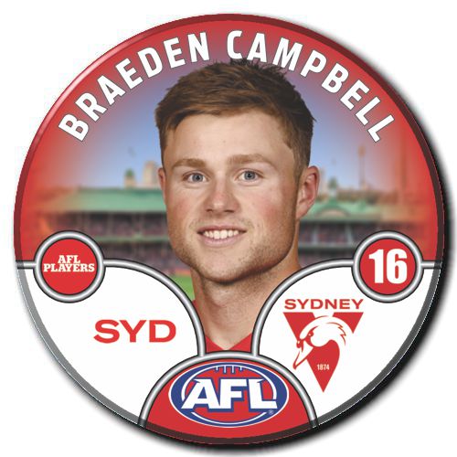 2025 AFL Sydney Swans Football Club - CAMPBELL, Braeden