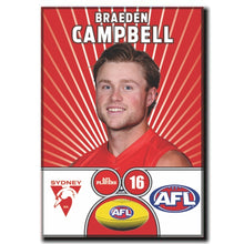AFL 2026 SYDNEY SWANS Football Club - CAMPBELL, Breaden